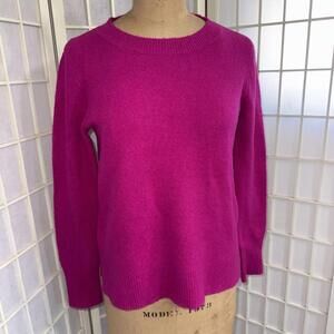 J. Crew‎ Extra Soft Minimalist Pink Long Sleeve Preppy Designer Sweater XS